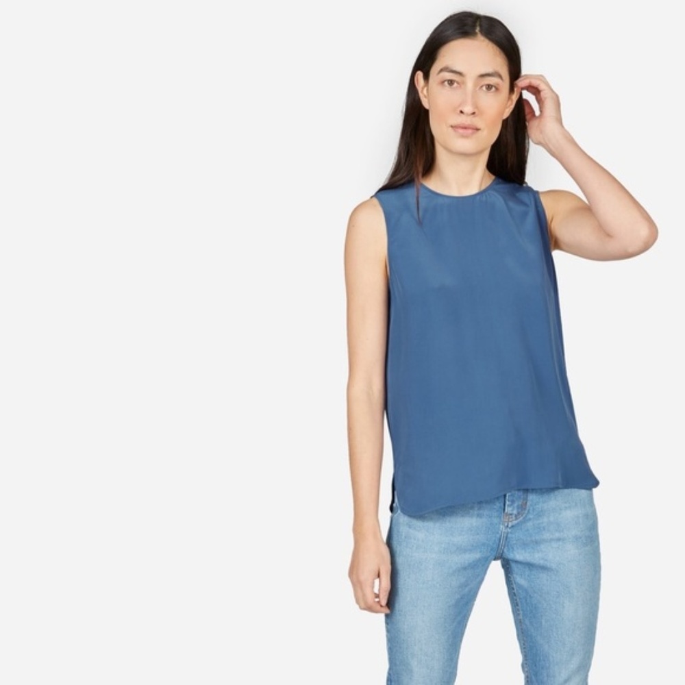 Everlane silk sleeveless shell